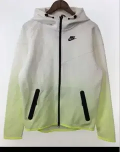 Nike フルジップパーカー ホワイト/イエロー