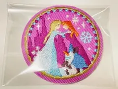 ディズニー Disney 刺繍缶バッジ 1点 アナ雪 アナと雪の女王