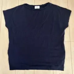 siro 【匿名配送】　Tシャツ　紺色　両ポケット　綿100%