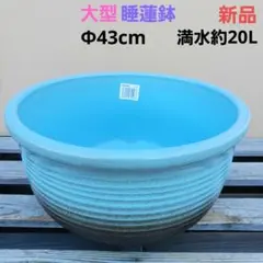 新品 ∅43 陶器睡蓮鉢 大型 メダカ鉢 難有 白色 ホワイト ルーバー MWH