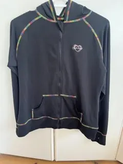 レディース水着ラッシュガード　LL ブラック