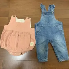 女の子70cm ロンパース オーバーオール サロペット
