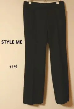 STYLE ME 黒のフレアパンツ スラックススタイル 行事 オフィス 11号