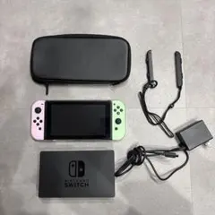 Nintendo Switch 本体＋カセット グリーン・ピンクジョイコン - メルカリ