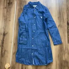 U.S. POLO ASSN. デニムシャツワンピース L