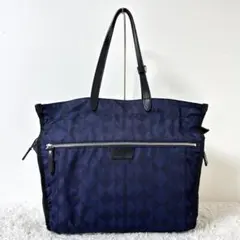 【美品】 カナナプロジェクト トートバッグ モノグラム ナイロン 軽量 A4のサムネイル