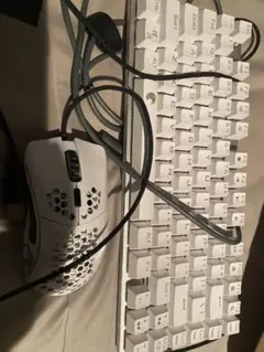 白ゲーミングマウス・キーボード一式+GSR