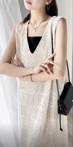 【美品】クラシカルエルフ 2WAYパネルレースジャンパースカート