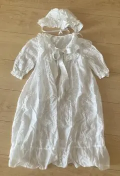 セレモニードレス　ベビードレス　帽子付き　CELEC お宮参り　新生児　赤ちゃん