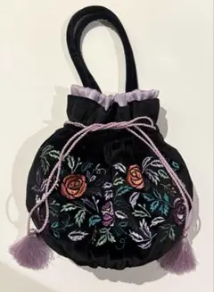 ANNA SUI Francfranc コラボ 巾着バッグ ブラック