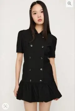 新品未使用☆SLY DOUBLE BUTTON BALLON ショートワンピース