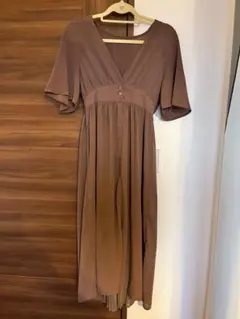 GRL カシュクールロングワンピース