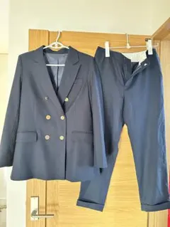 美品 セットアップ　スーツ　紺ブレ　金ボタン