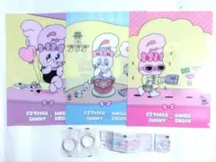 【ESTHeR BUNNY ×くら寿司】クリアファイル3種／マスキングテープ２種