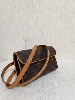 ルイヴィトン モノグラム フロランティーヌ ウエストポーチ ショルダー付 良品