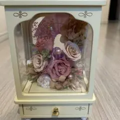 プリザーブドフラワーアレンジメント ガラスケース入り