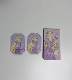 【キャンドゥ　ディズニー　プリンセス】ラプンツェル　ステッカーシール/メモ帳