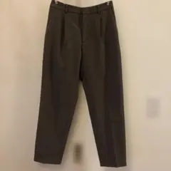 GU タックテーパードパンツ GRAY Lサイズ