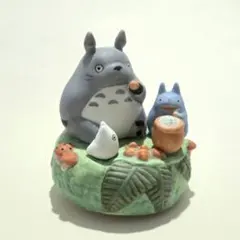 ジャンク品】となりのトトロ セキグチ 陶器 オルゴール 2体セット