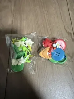 ピクミン　チョコエッグ　フィギュア　光ピクミン　赤ピクミン　青ピクミン