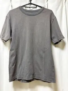 【ユニクロ】グレー 半袖 Tシャツ クルーネック