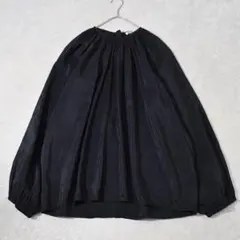 HOPE STOCKHOLM ギャザー スモック シャツ 黒 38/46 光沢 - メルカリ