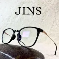 極美品　JINS　ブルーライトカットメガネ　度無し　FPC-23S-101AG