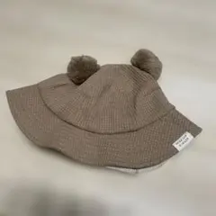 しまむら くま帽子 ワッフル素材 ゴム付き