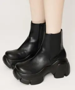 COLOR SOLE SHORT BOOTS ショート ブーツ 厚底
