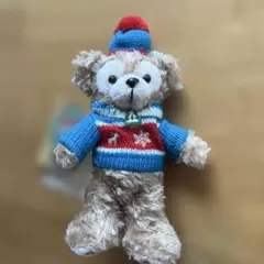 ダッフィー ぬいぐるみボールチェーンバッチ 2011 青いニット帽