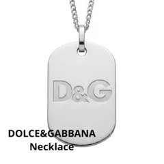 DOLCE&GABBANA D&G ドッグタグ ネックレス シルバー 55cmのサムネイル