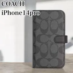COACH コーチ iPhone 14 PRO ケース フォリオ・シグネチャー