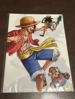 ワンピース ルフィ A4クリアファイル　3枚セット