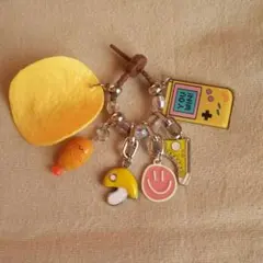 じゃらじゃらキーホルダー　バッグチャーム　ポテチ