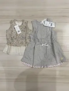 ビケット　タンクトップ　ドルチーナ　ワンピース　90cm 新品　2点セット