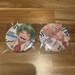 【新品未開封】僕のヒーローアカデミア　缶バッジ　緑谷出久　爆豪勝己　GIGA