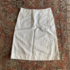n100 エヌワンハンドレッド　コットンスカート　ホワイト