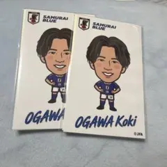 サッカー日本代表 小川航基 ステッカー モバガチャ第3弾 2セット分