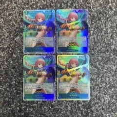 ワンピースカード【即日発送‼️】レベッカ 青黒ドレスローザ SR 4枚セット❗️