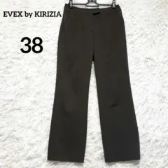 EVEX by KIRIZIA スラックス シンプル サイズ38 ブラウン