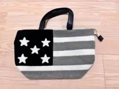 星とストライプデザイン ハンドバッグ