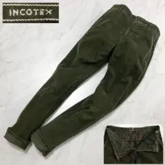 INCOTEX コーデュロイ パンツ 花柄 SLACKS グリーン W32のサムネイル