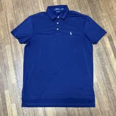 極美品 ポロラルフローレン パフォーマンス シャツ　ストレッチ ゴルフ　ネイビー