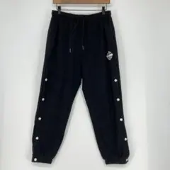 HOOK サイドボタン付き スウェットパンツ ブラック Lサイズ