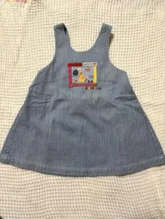 ミキハウス ストライプ ジャンバースカート90