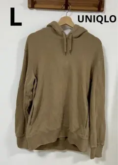 UNIQLO コットンスウェットプルパーカ　長袖　フード付き　フーディー