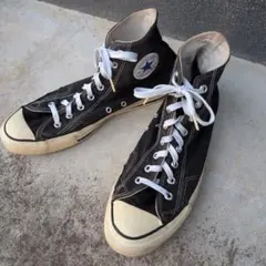 コンバース　オールスター　ハイカット　80s　当て布　ブラック　黒