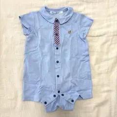 familiar 美品 70サイズ ブランド ロンパース 半袖