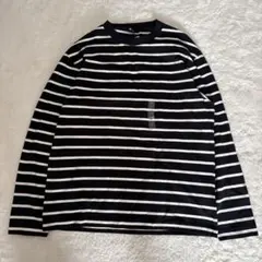 00s old uniqlo 短丈ボーダーロンT 新品タグ付き y2k