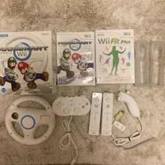 任天堂 Wii マリオカート ハンドル リモコン ソフト セット